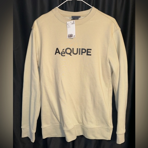 H&M SM Tan Cozy Crewneck Sweatshirt  (Unused) - Picture 1 of 3